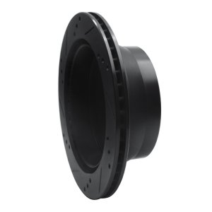 Chevrolet S10 Brake Rotor (1) - Rear Right - R1 Concepts - Drilled & Slotted - Black - `97-`05
